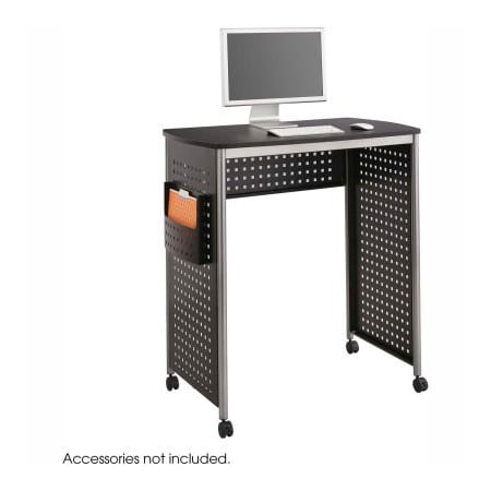 Safco Safco Products 1908BL Scoot Stand-Up Workstation, Black/Silver 1908BL